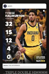 Tyrese Haliburton’s girlfriend reacts to star’s triple double in Pacers’ Game 4 win