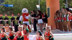 University of Miami holds pep rally in preparation for season opener against Notre Dame